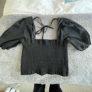 Black princess Polly crop top